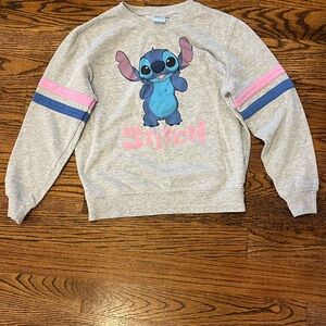 Disney Gray Stitich Kids Sweatshirt size medium